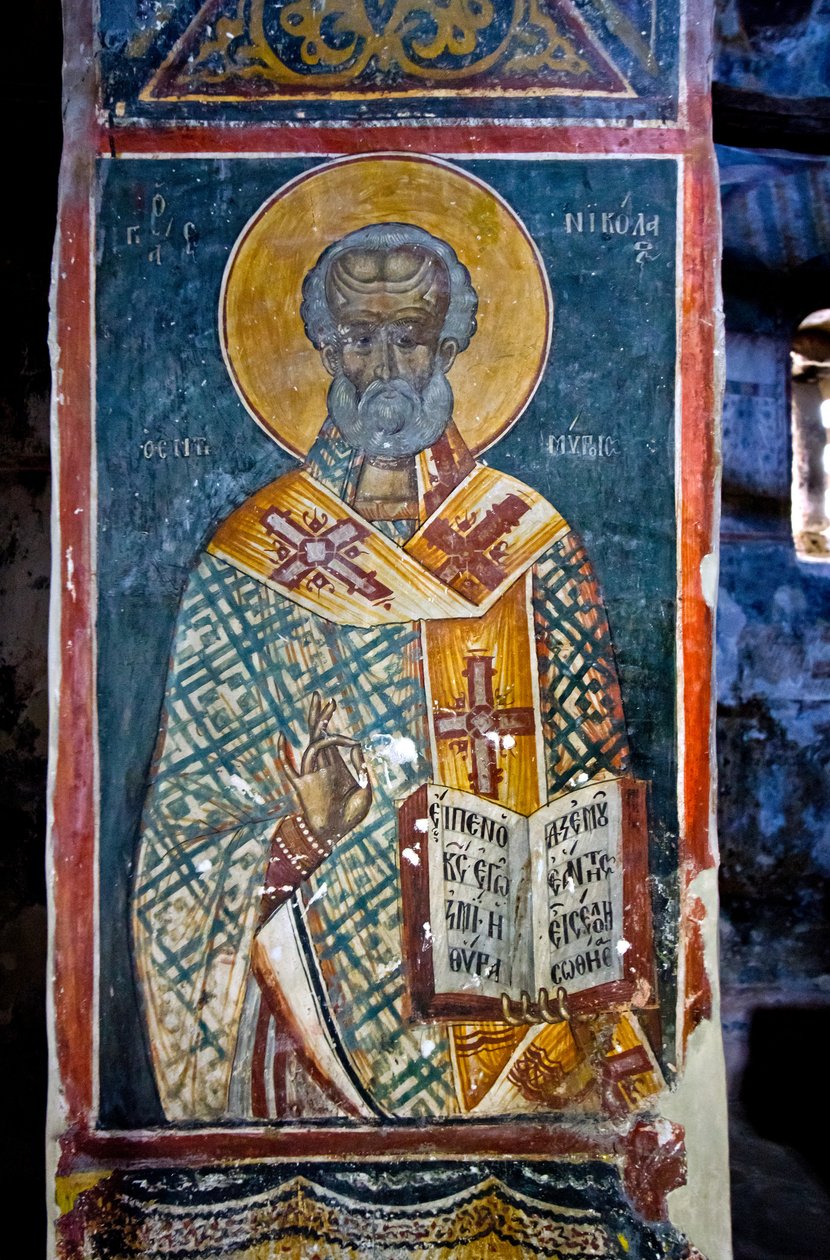 Fresco in the Church of St Mary of Blachernae, Berati Castle, Albania by Unknown