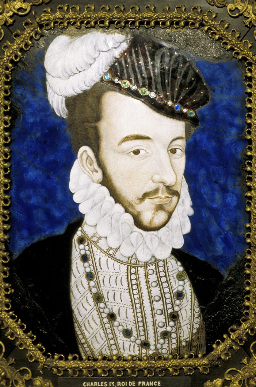 Enamel of Limoges of the 16th century representing King Charles IX by Unknown