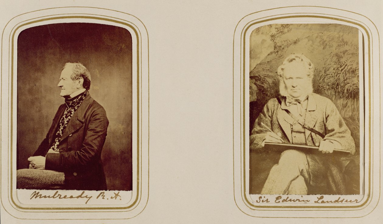 Portrait of William Mulready and Sir Edwin Landseer by Unknown