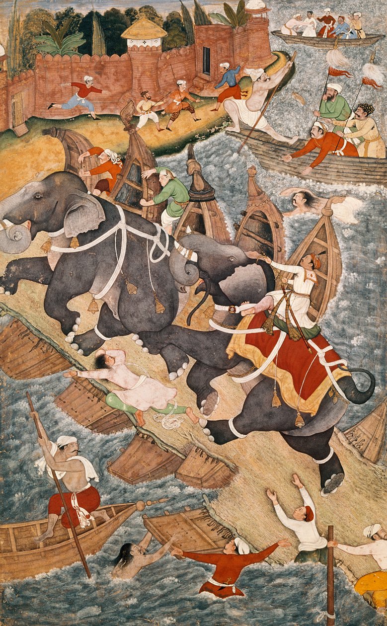 Akbar Tames the Savage Elephant, Hawa