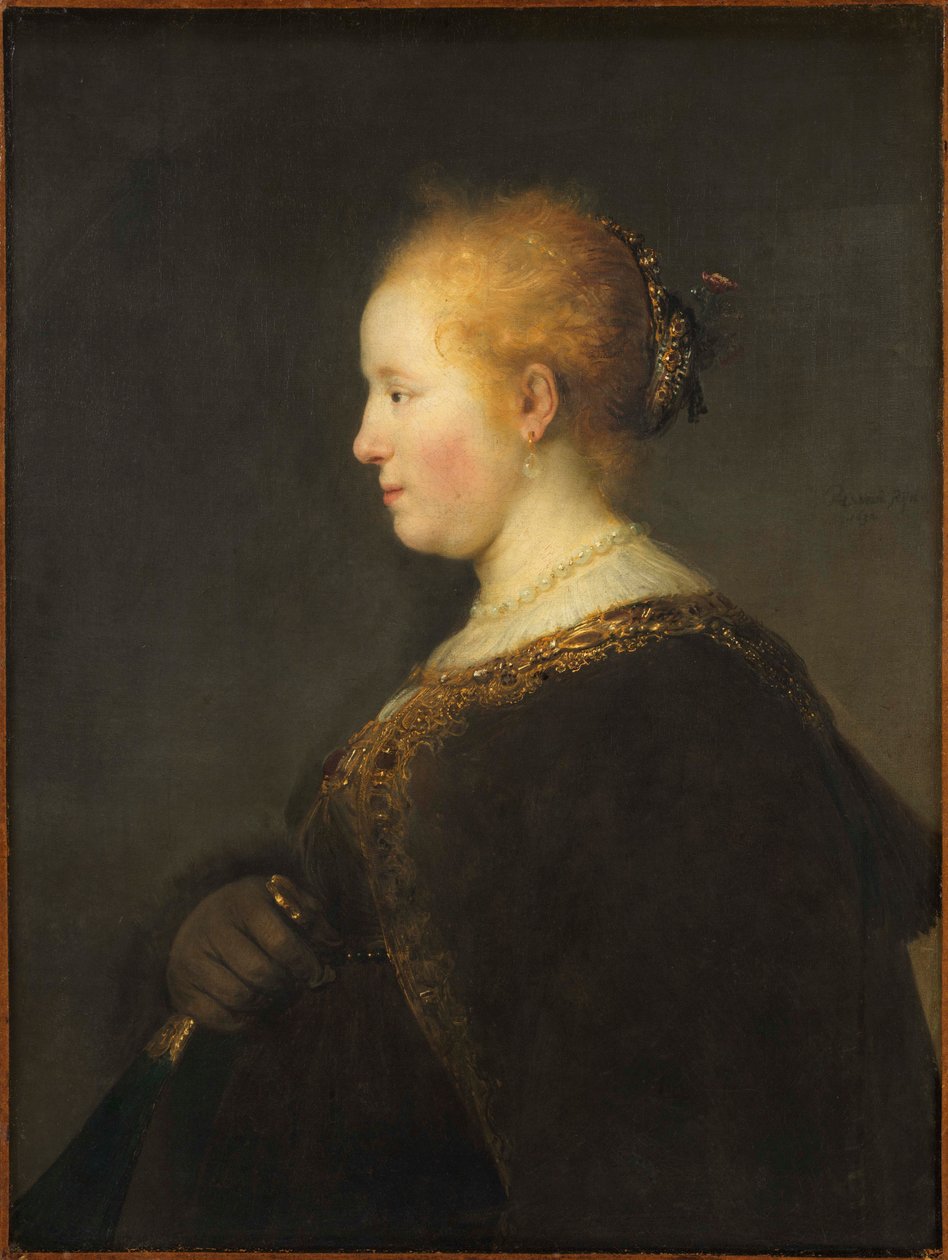 Young Woman in Profile by Rembrandt van Rijn