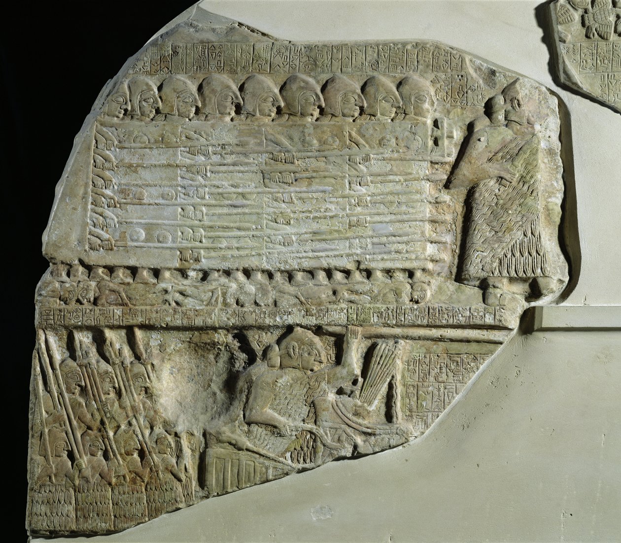 Stele of the Vultures, Dedicated by Eannatum, Prince of the State of Lagash, in Celebration of His Victory over the City of Umma, from Telloh (Ancient Girsu) Early Dynastic Period c.2450 BC by Sumerian