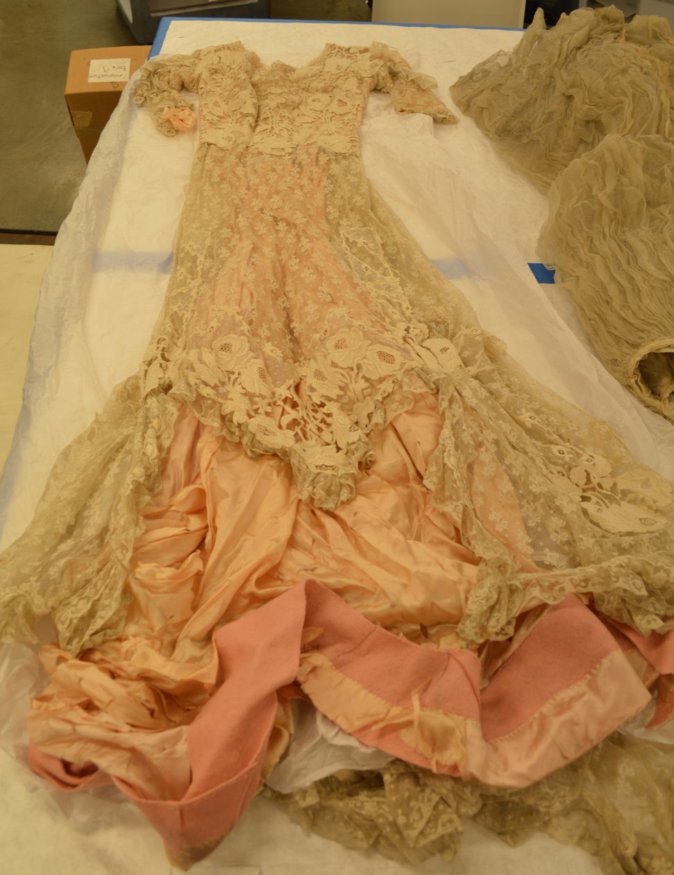 Dress Made of Lace Purchased at the Belgian Exhibit at the 1904 World