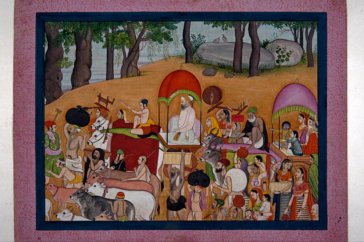 Nanda and other cowherds moving to Vrindavana Based on the story of the Bhagavata Purana by Unknown