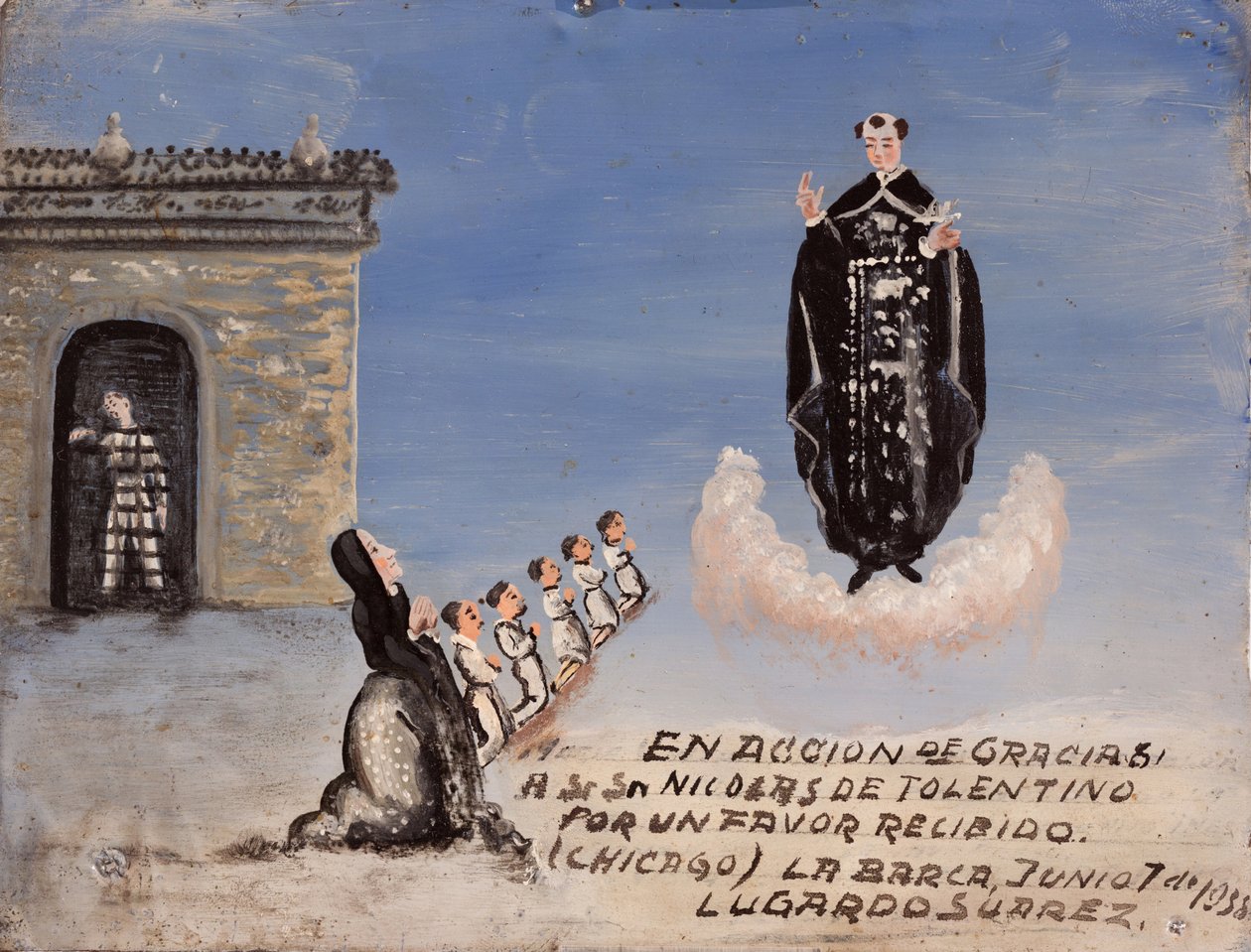 Votive Offering Dedicated to Saint Nicholas of Tolentino by Unknown