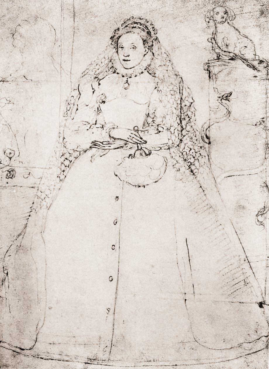 Elizabeth I (lithograph) by (after) English School