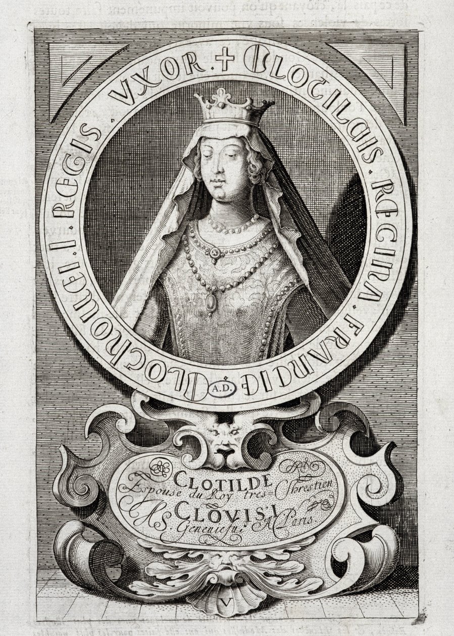 Portrait of Queen Clotilde by (after) French School