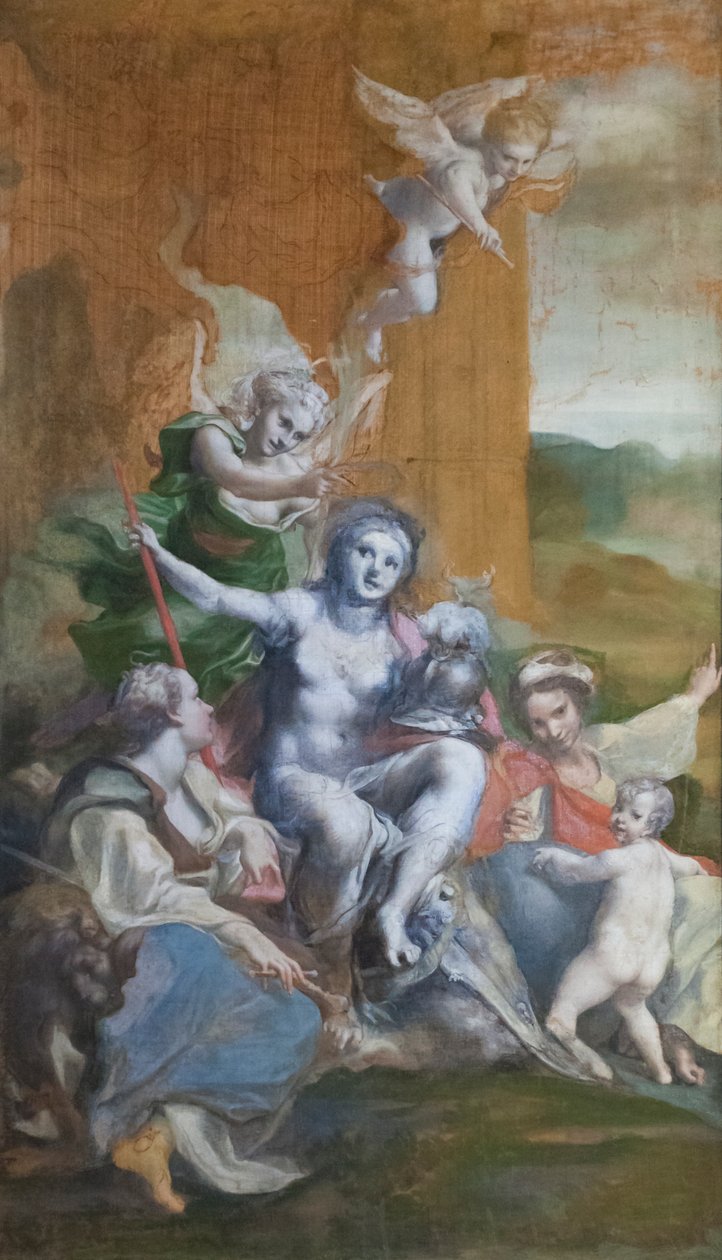 Allegory of virtue by (c.1489 1534) Correggio