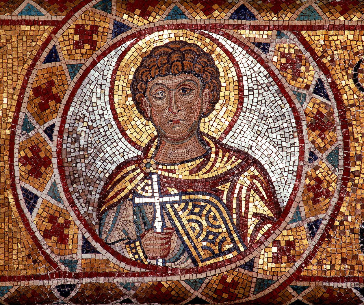 An Archangel, Mosaic Located in the Church of Santa Maria della Martorana in Palermo by Unknown