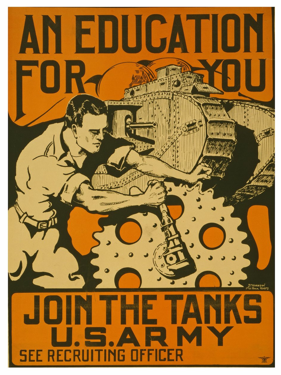 An Education for You, Join the Tanks U.S. Army by Unknown