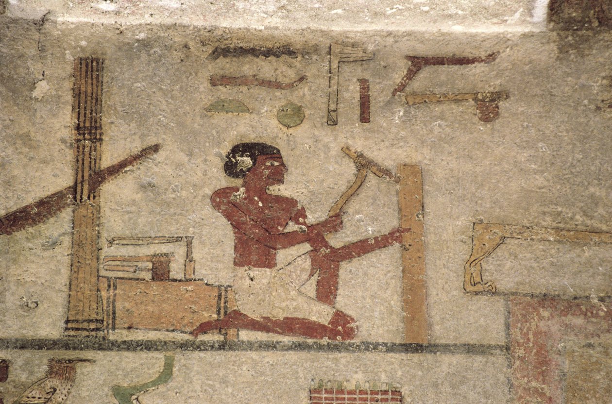 Carpenters Workshop (detail) by Unknown