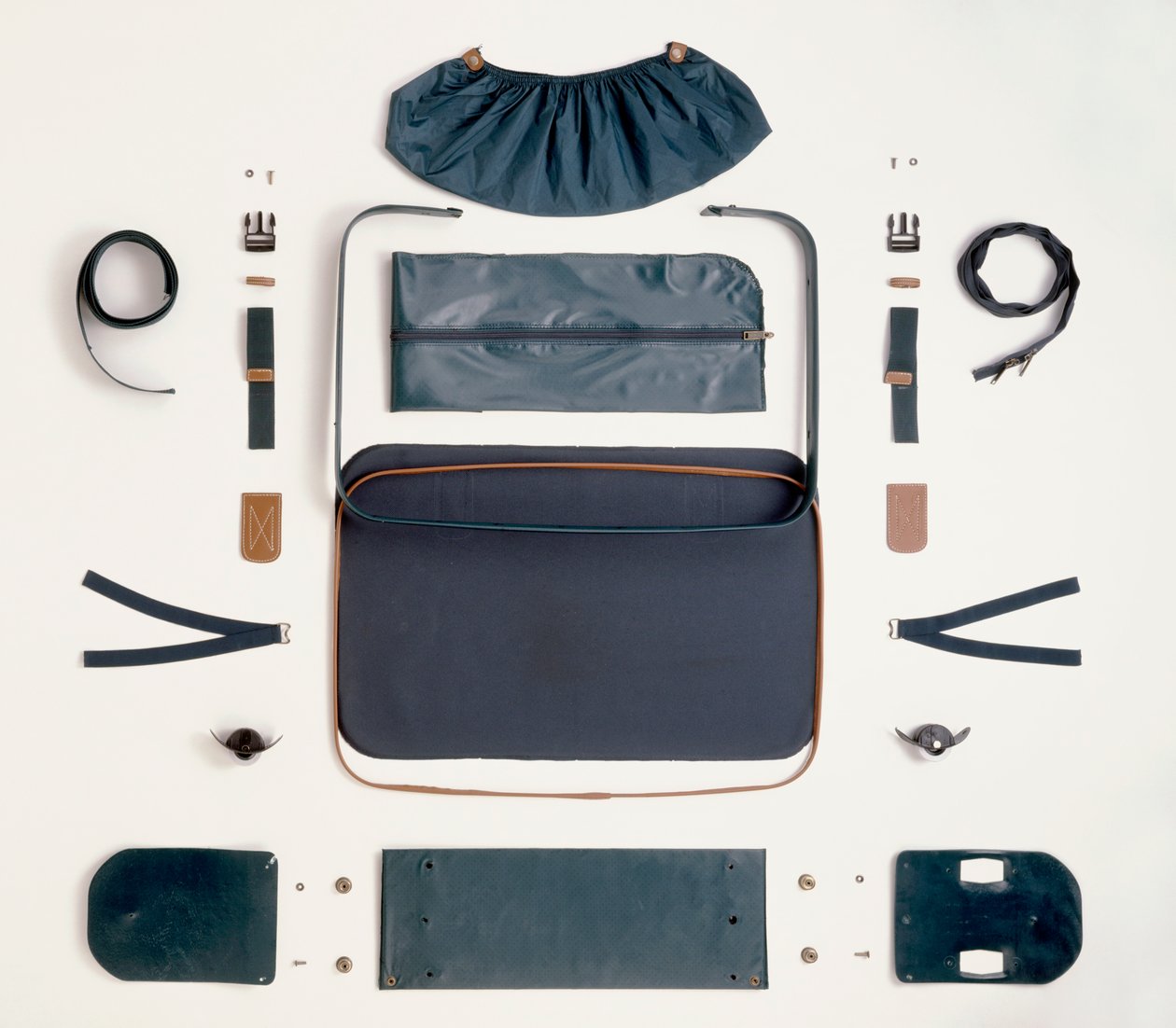 Disassembled Canvas Suitcase by Unknown