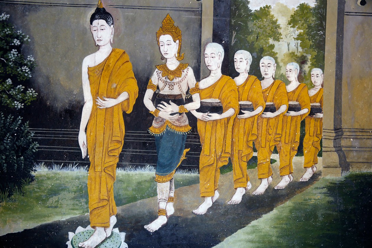 Fresco Depicting a Scene of the Buddha