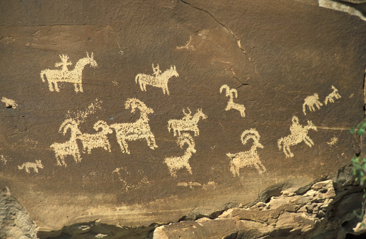 Indian Graffiti, Arches National Park, Utah, United States of America, North America by Unknown