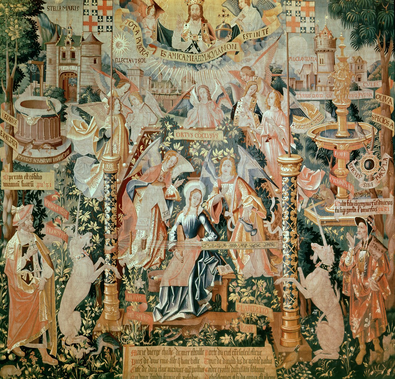 Mary in the Temple, from Scenes from the Life of the Virgin, Tapestry, 1530 by Unknown