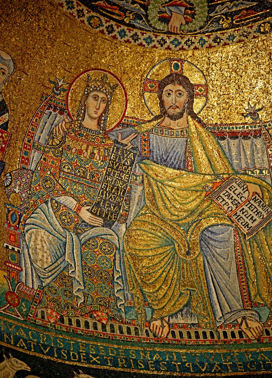 Mosaic in the Apse with Christ and the Virgin Mary by Unknown
