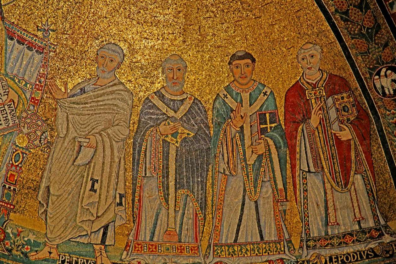 Mosaic in the Apse with Four Saints by Unknown