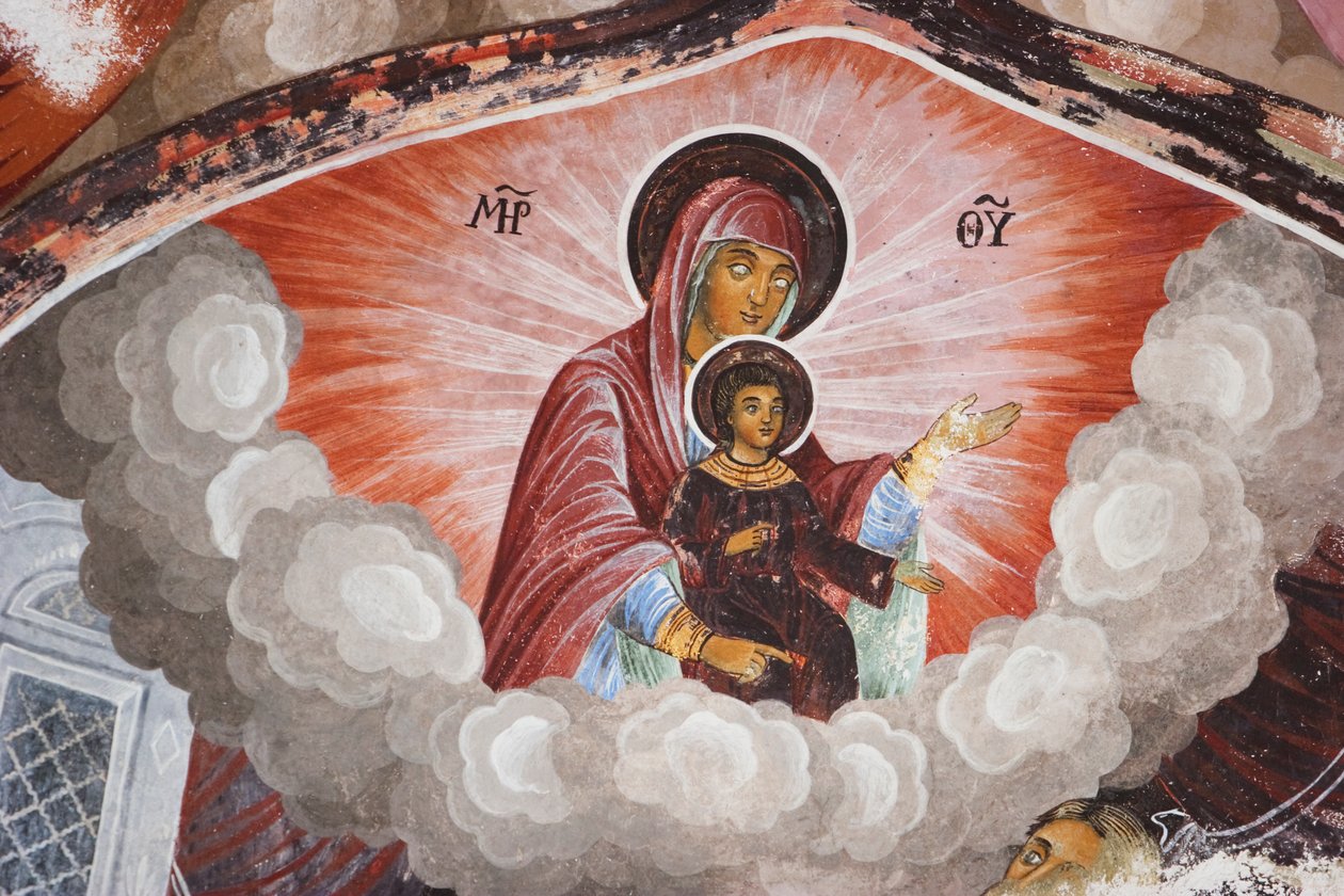 Paintings by Zahari Zograf on the Outer Walls of the Rila Monastery by Unknown