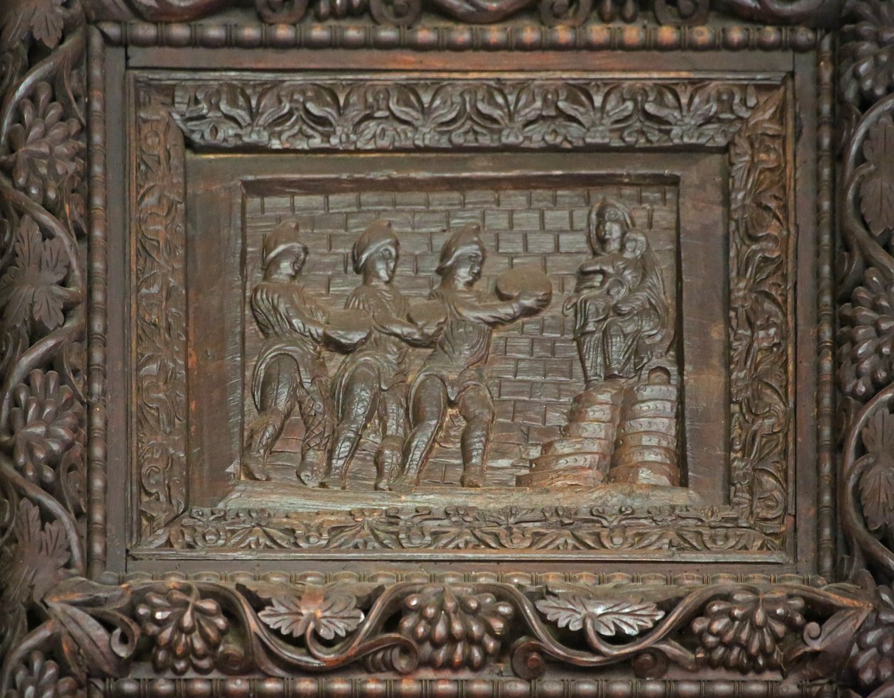 Panel from 5th Century Door: The Adoration of the Magi by Unknown