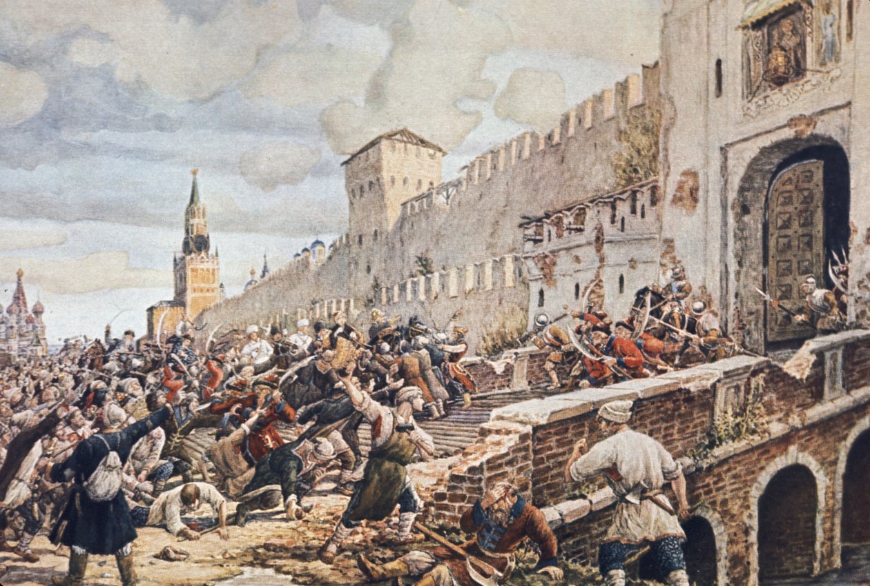 Peasant Workers Uprising in Moscow, 1648 by Unknown