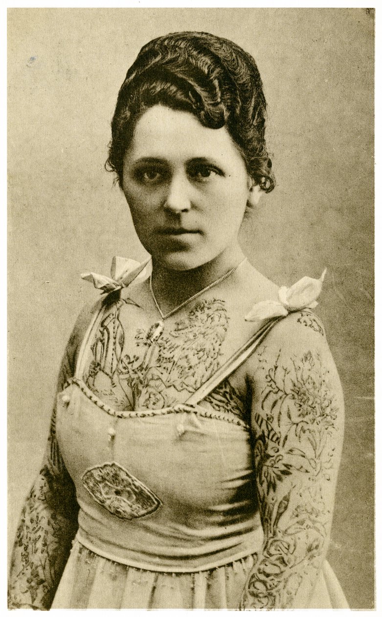 Portrait of Margit, The Tattooed Woman by Unknown
