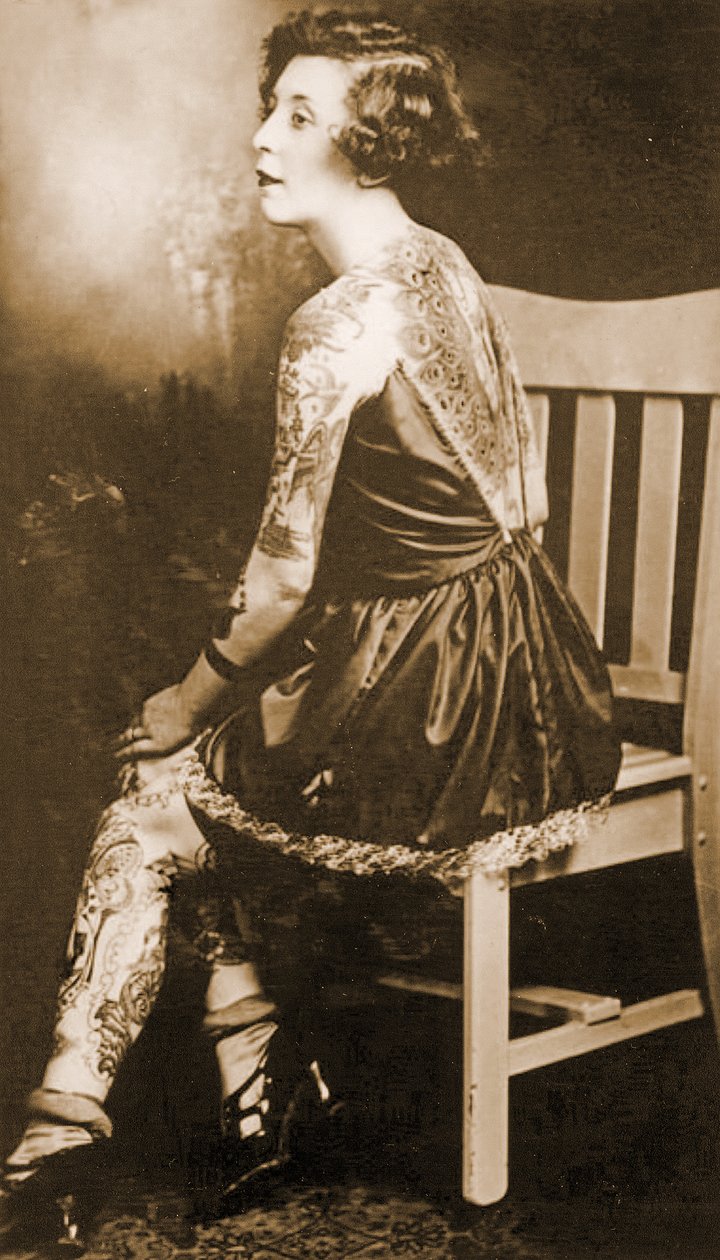 Portrait of a Tattooed Woman by Unknown