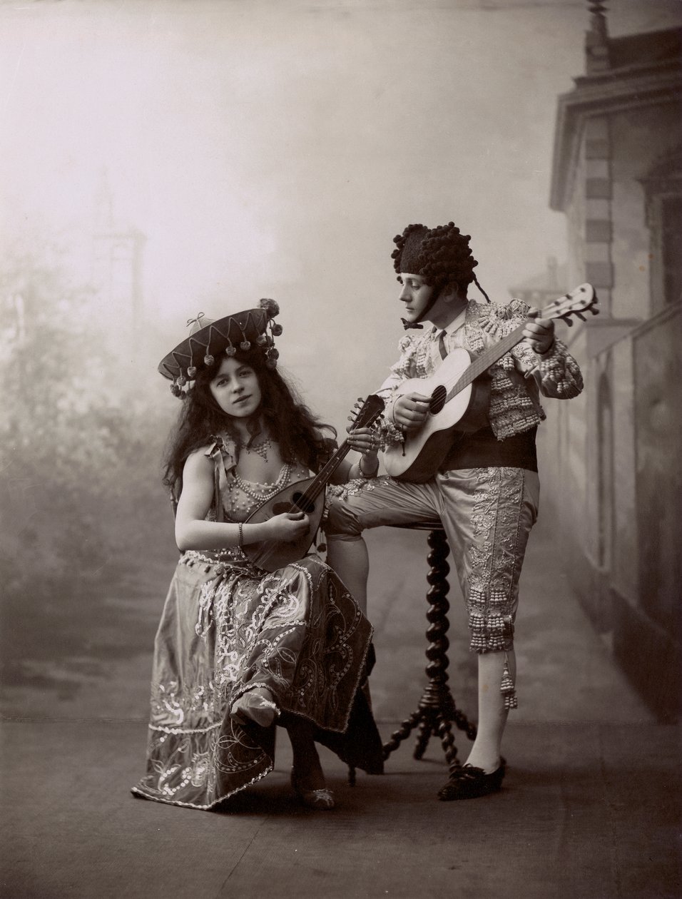 Scene from the Operetta Dallago al Milione at the Arena Nazionale by Unknown