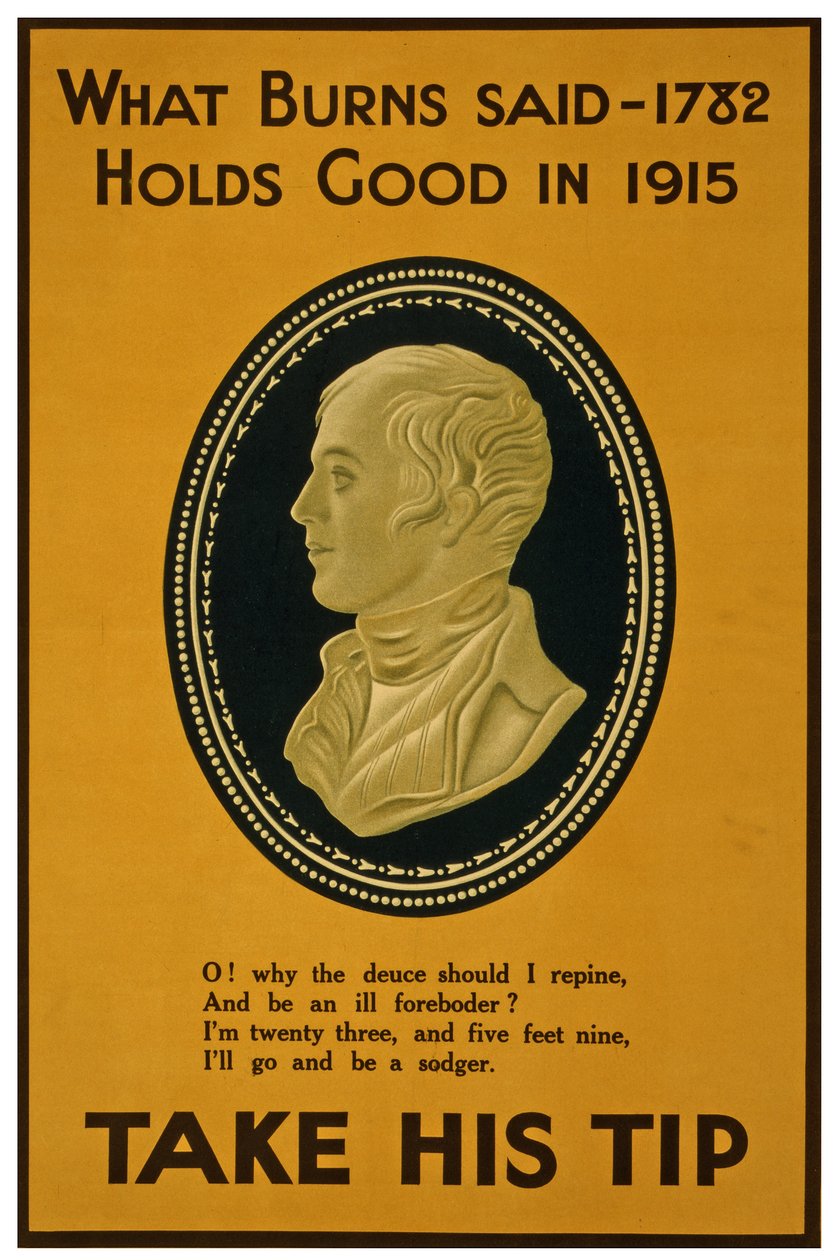 What Burns said in 1782 holds good in 1915. Take his tip by Unknown