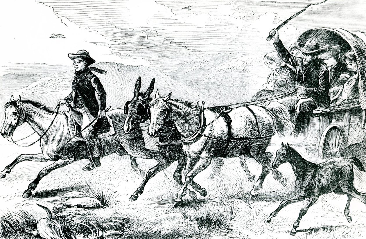 A Mormon Family Going to the Conference by American School