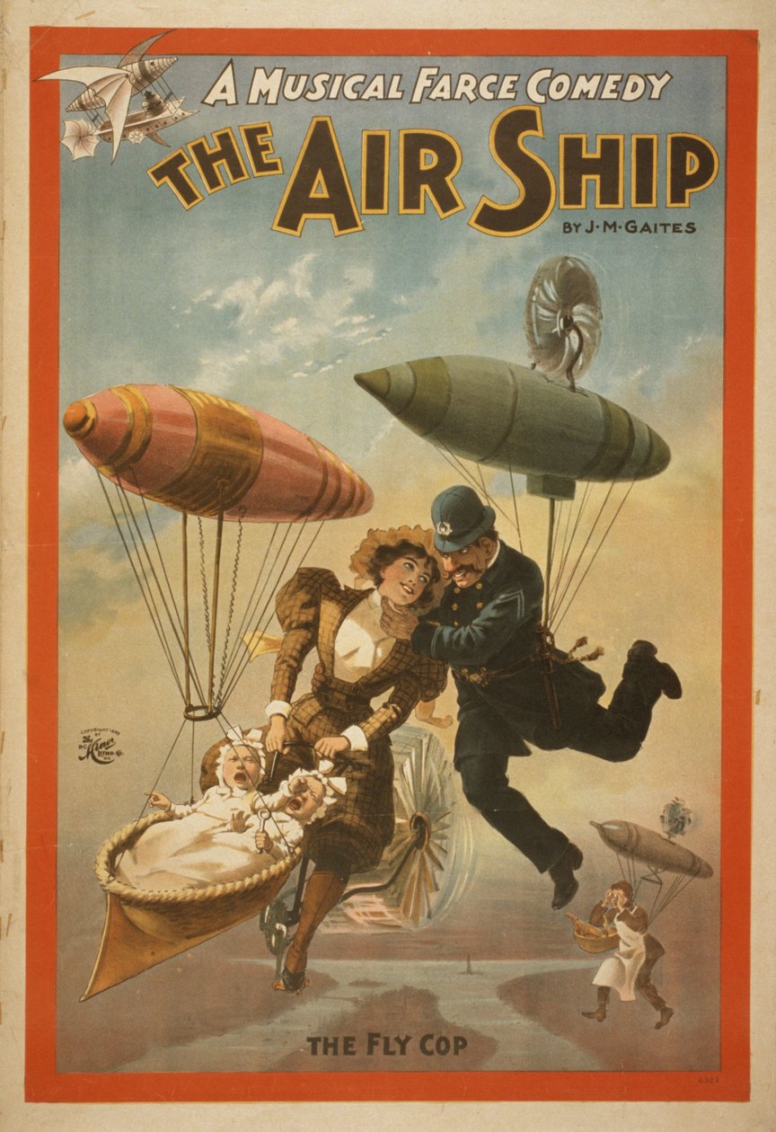 A Musical Farce Comedy, The Air Ship by J.M. Gaites by American School