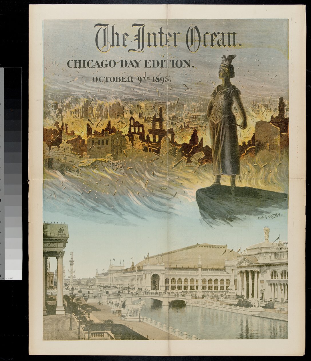 Cover of the Inter Ocean: Chicago Day Edition for the World