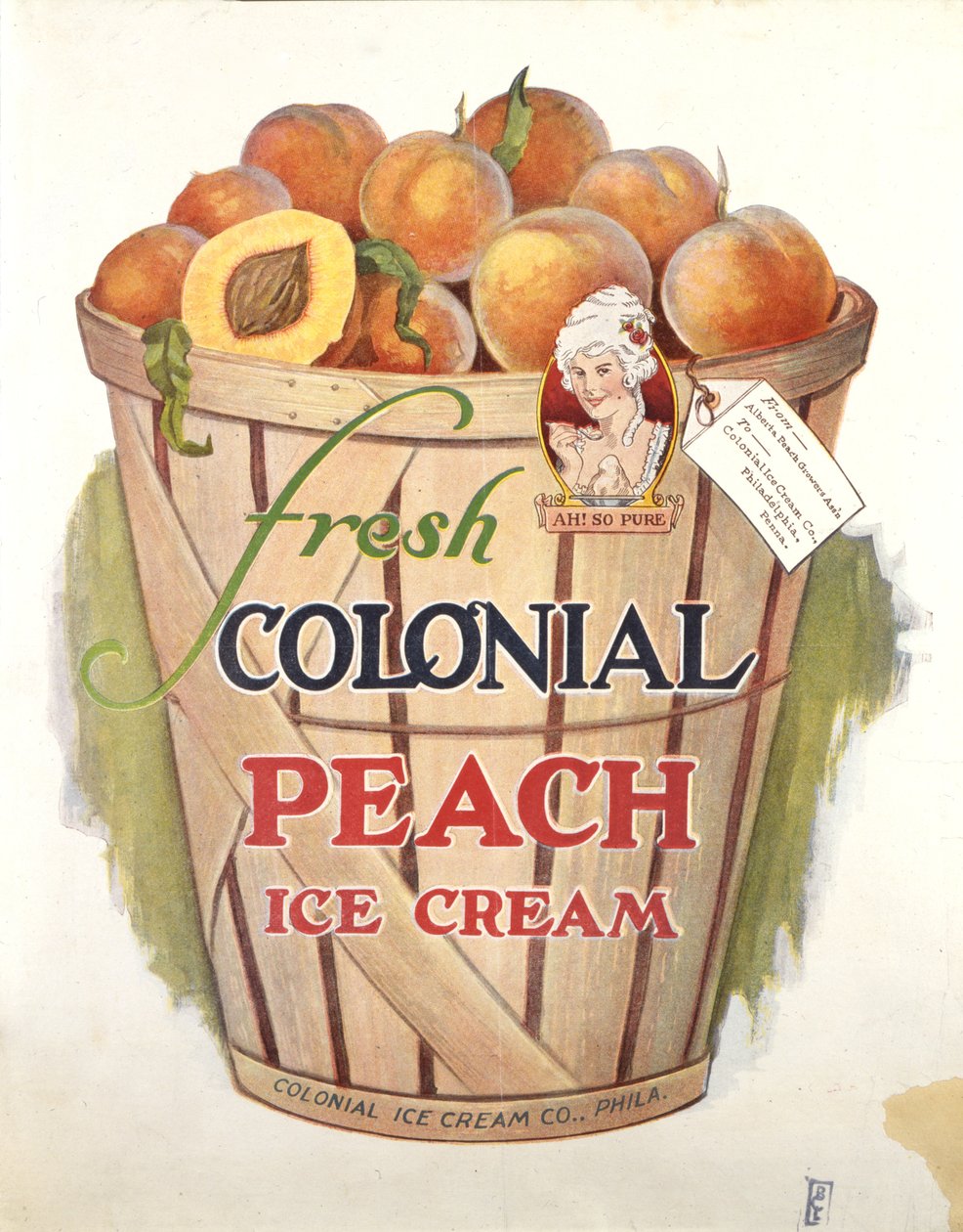 Fresh Colonial Peach Ice Cream, Ah, So Pure! by American School