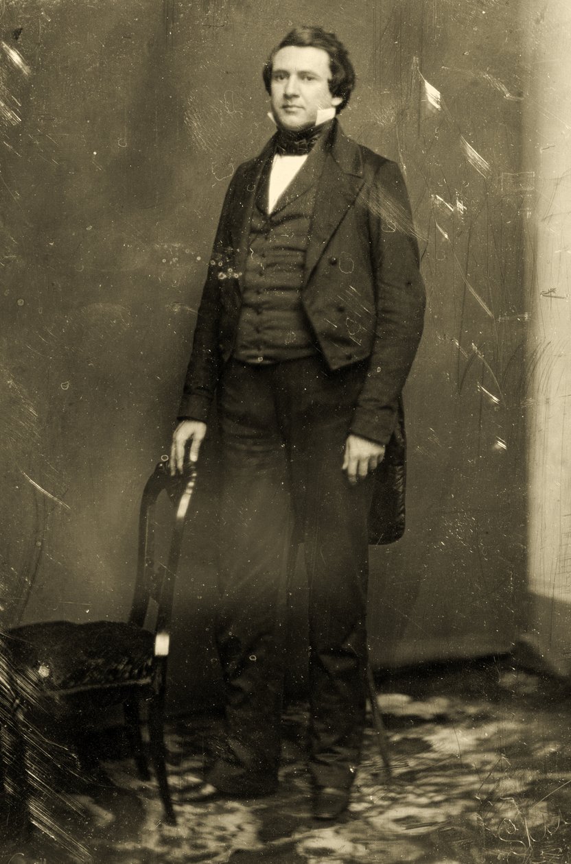 Portrait of Joseph Smith (1805-44) the founder of Mormonism by American School