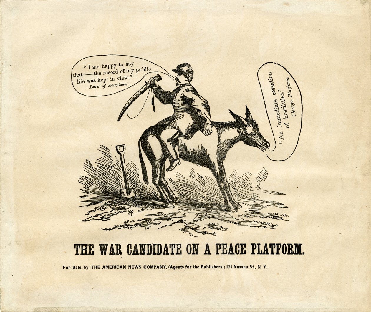The War Candidate on a Peace Platform, 1864 by American School