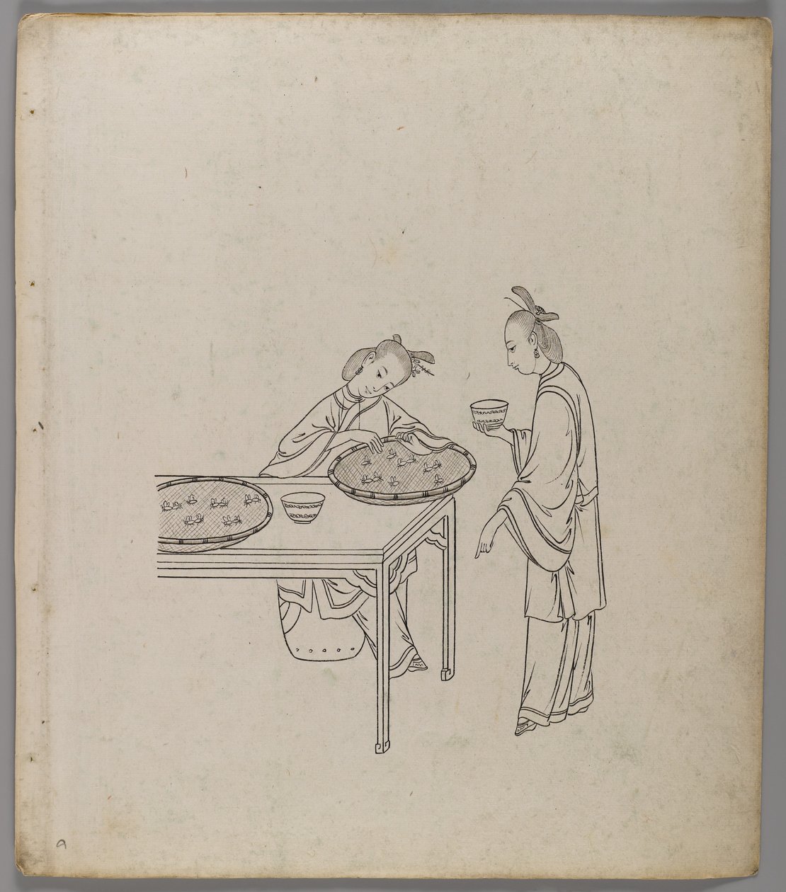 Album of separate leaves: Silk Cultivation and Production by Chinese School