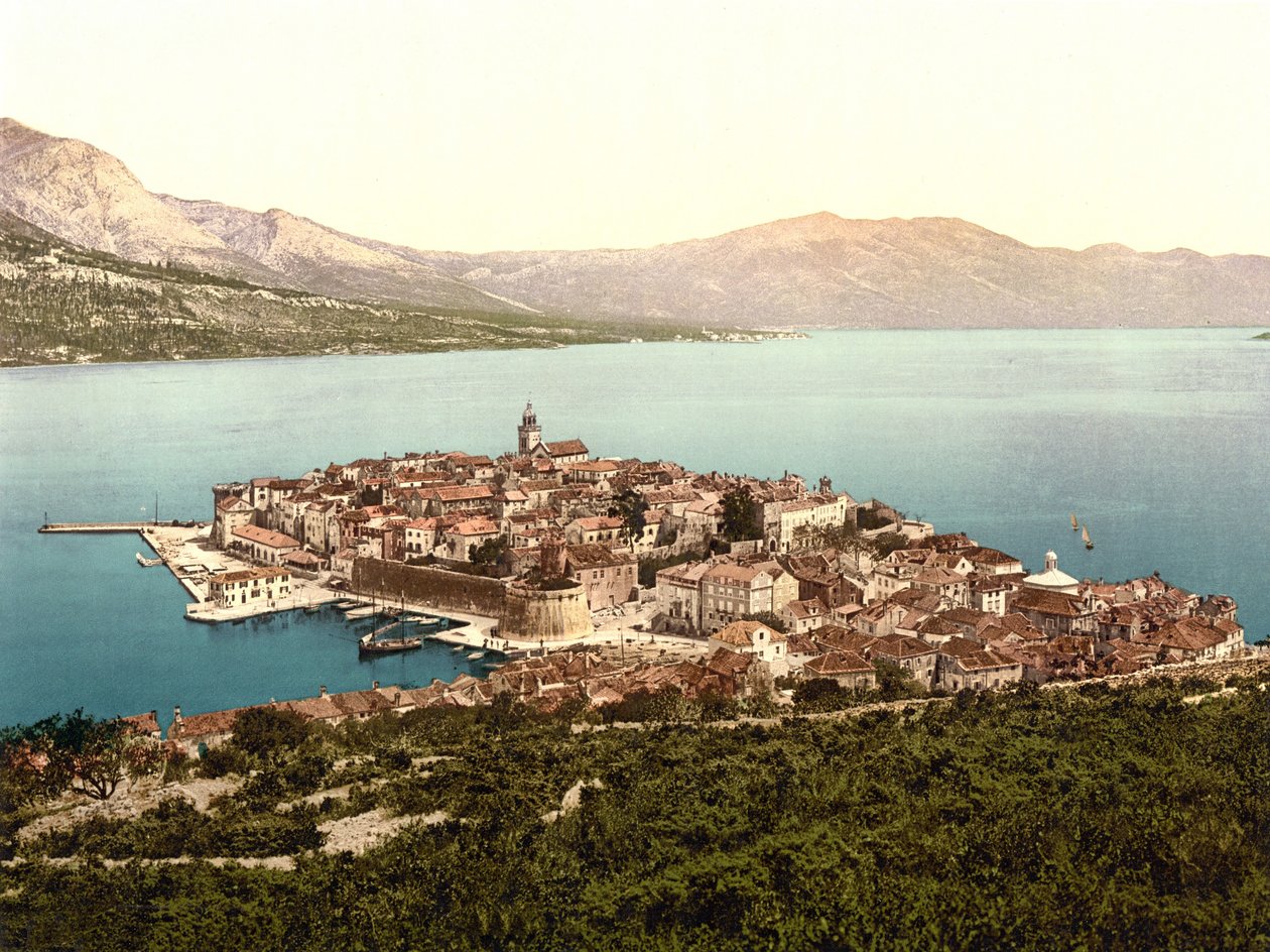 Korčula, Croatia (c.1890 - 1900) by English Photographer