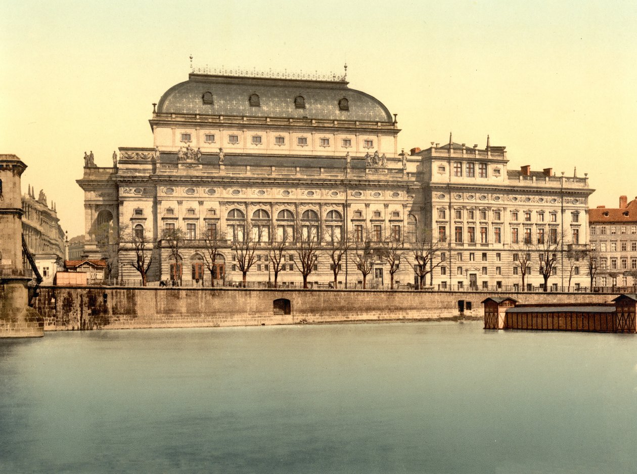 National Theatre in Prague (c.1890 - 1900) by English Photographer