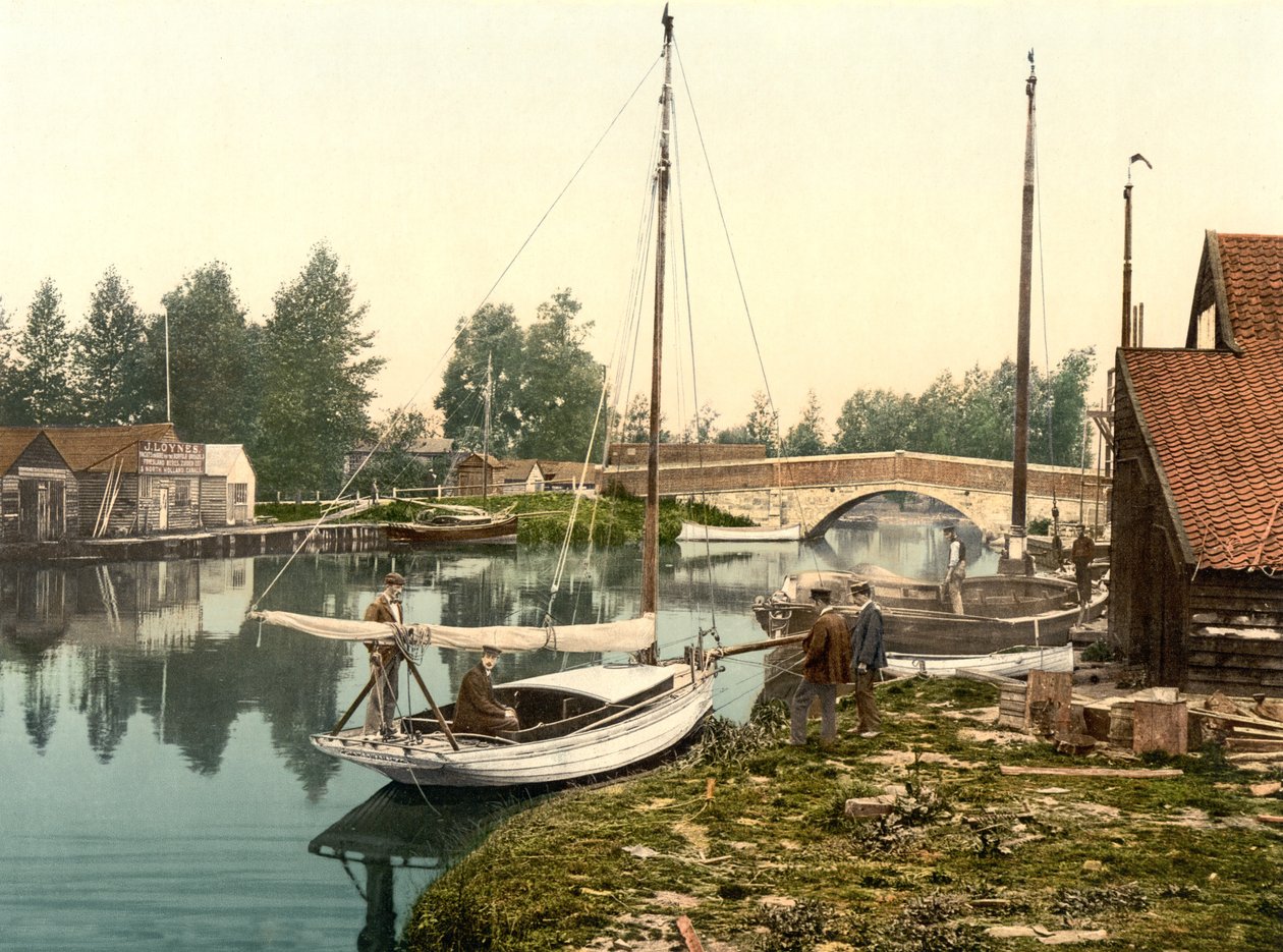 Wroxham Bridge (c.1890 - 1900) by English Photographer