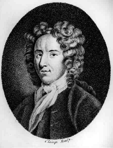George Farquhar (1678-1707), engraved by Claimp by English School