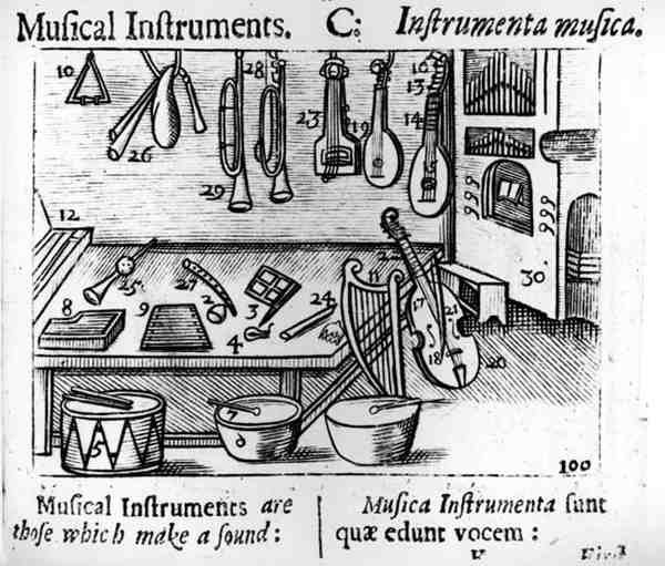 Musical Instruments by English School