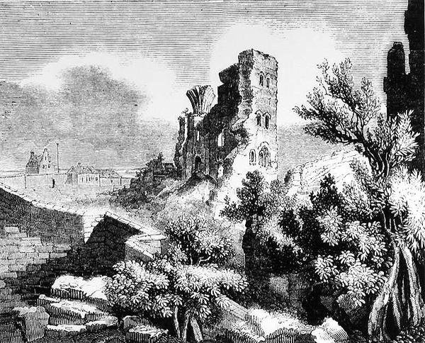 Ruins of Scarborough Castle by English School