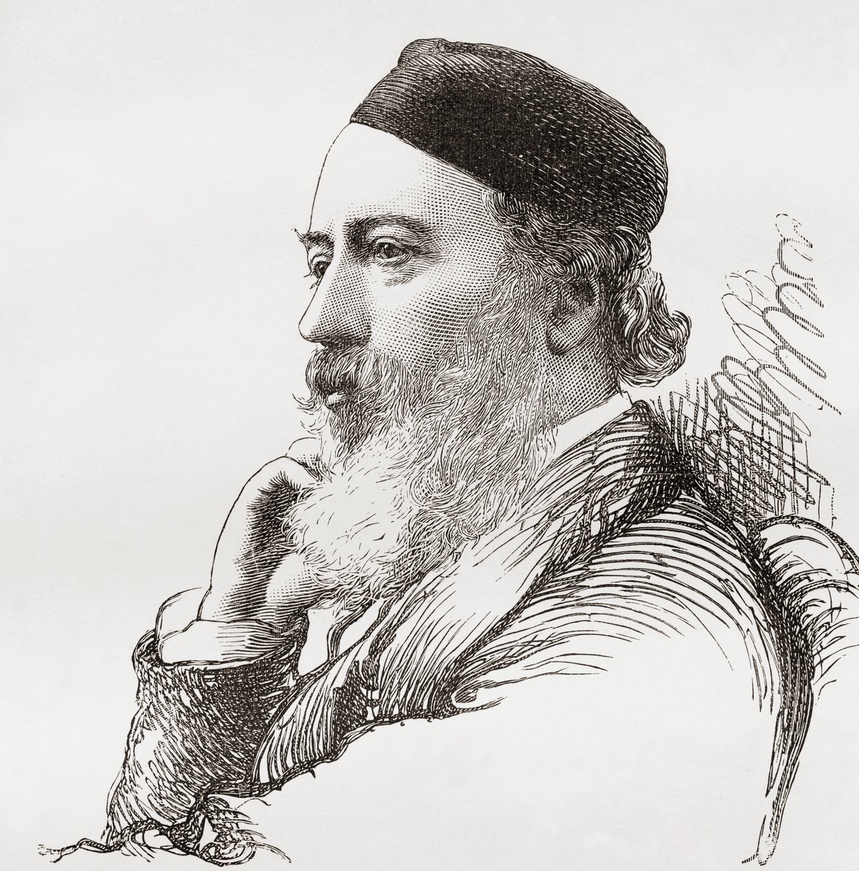 Sir John Gilbert, from The Magazine of Art, published 1878 by English School