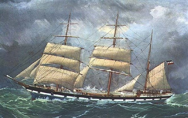 The Barque Aurora ex Sarah Grice by English School