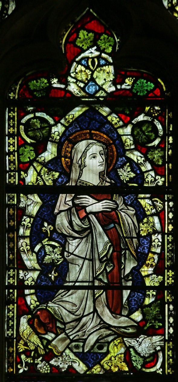 The Virgin Mary on the Tree of Jesse by English School