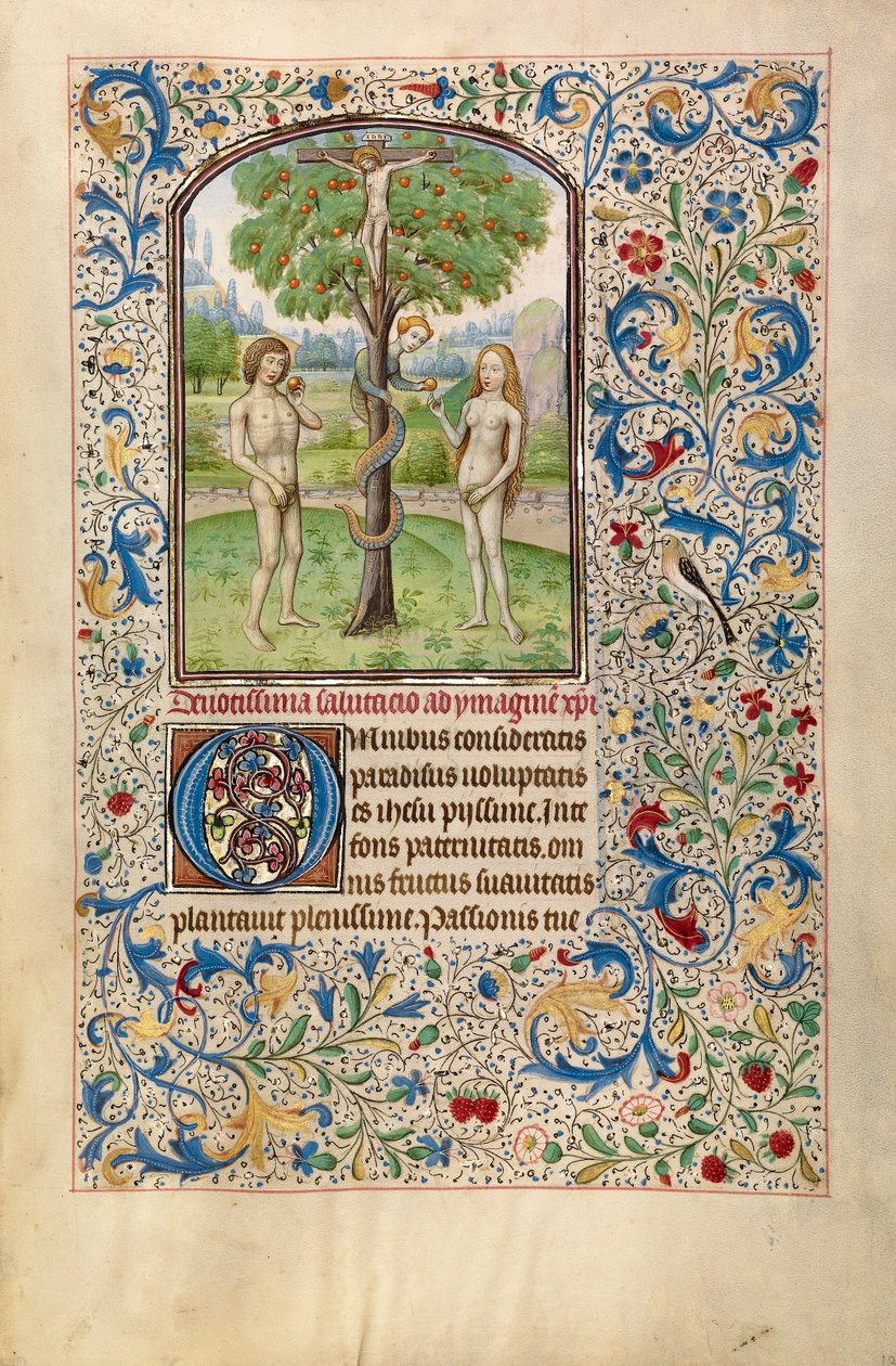 Adam and Eve Eating the Forbidden Fruit by Flemish School