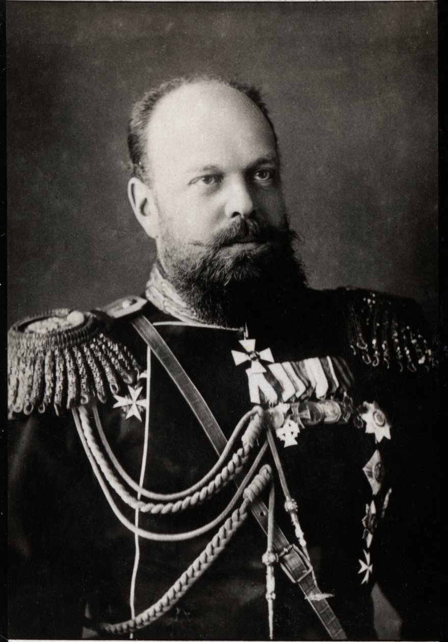 Portrait of Alexander III of Russia (1845-1894), Emperor of Russia by French Photographer