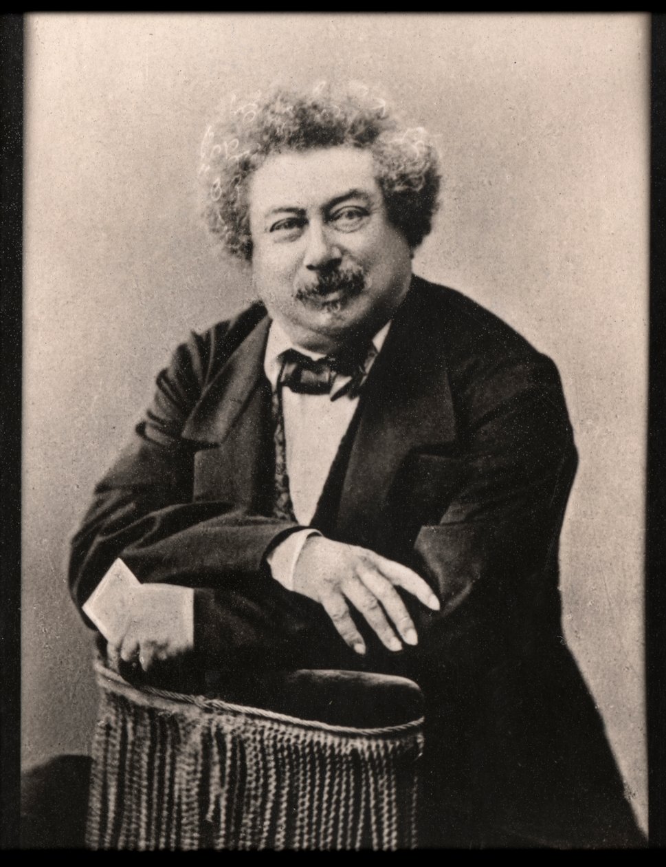 Portrait of Alexandre Dumas by French Photographer