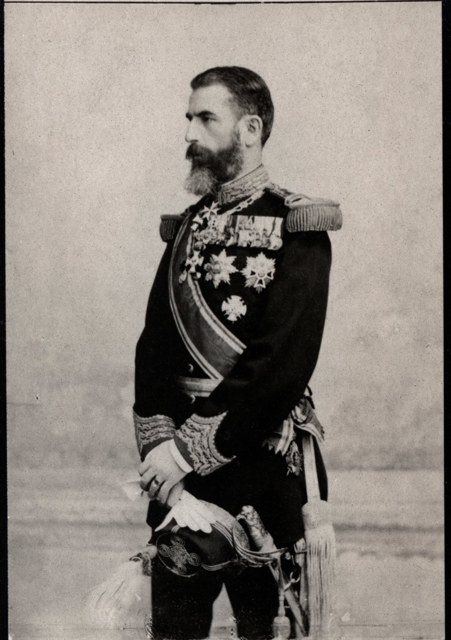 Portrait of Carol I of Romania (1839-1914), King of Romania by French Photographer