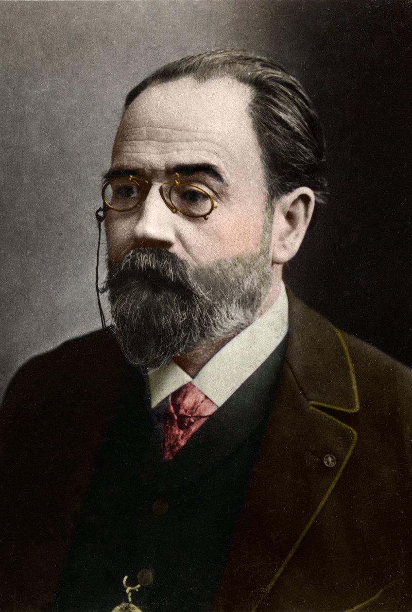 Portrait of Emile Zola by French Photographer