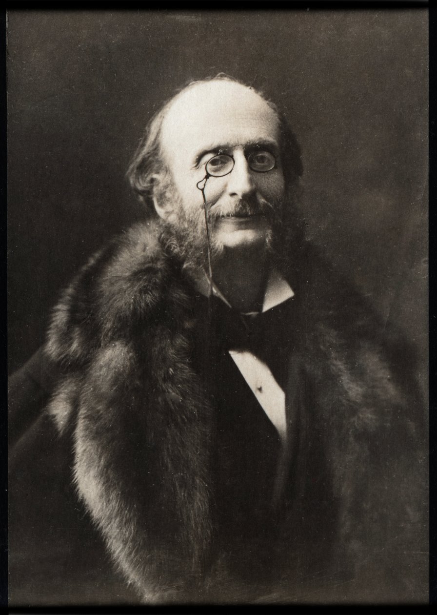 Portrait of Jacques Offenbach by French Photographer